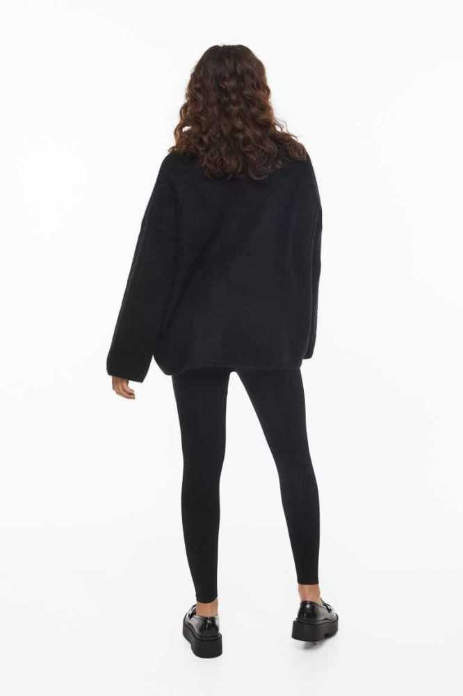 Ropa de Premamá H&M MAMA Seamless Leggings Mujer Negros | 386104AZX