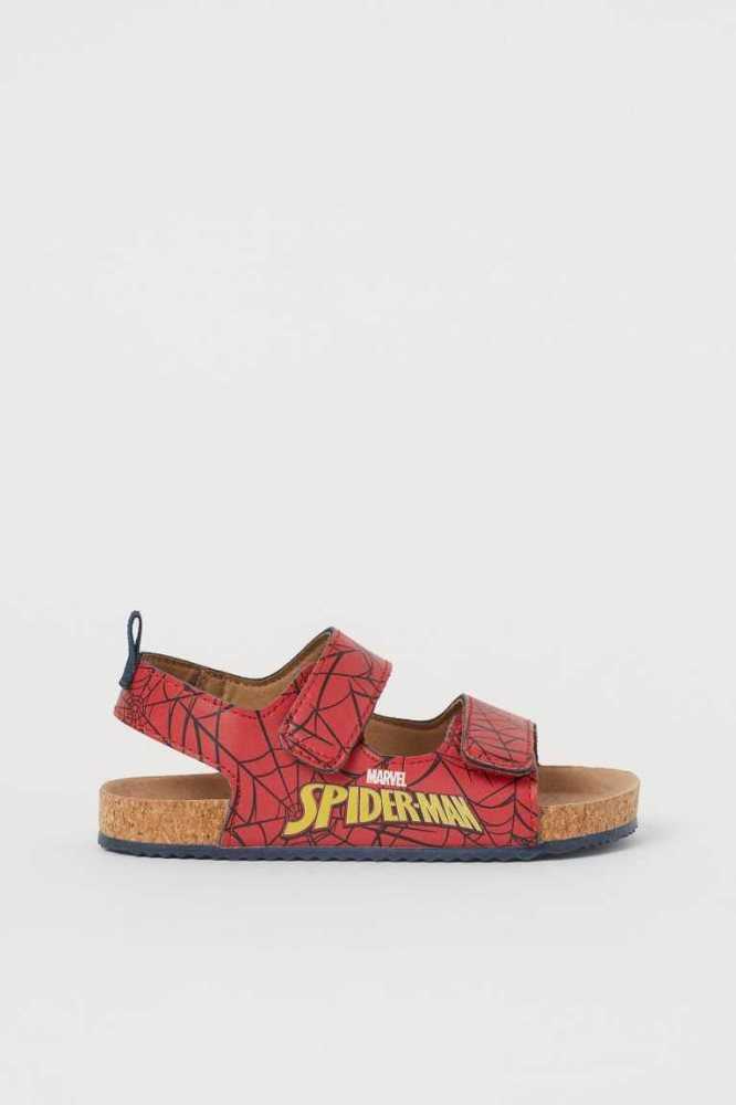 Sandalias H&M Estampados-detail Niños Azules Oscuro | 172346BIG