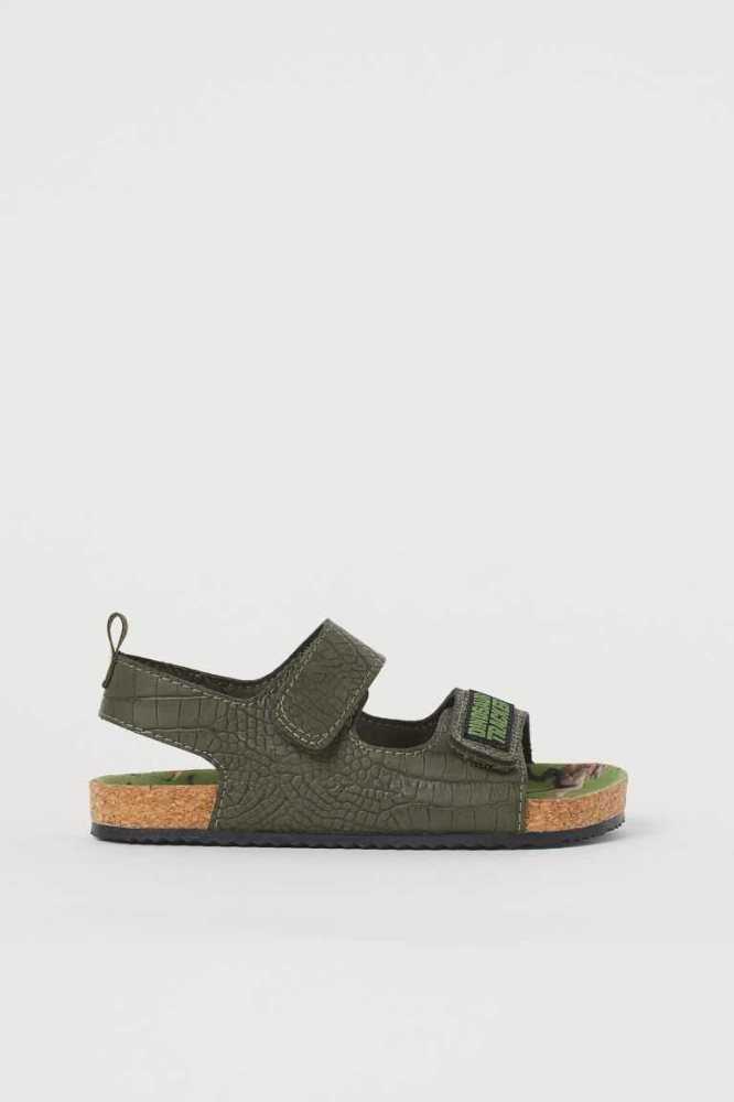 Sandalias H&M Estampados-detail Niños Grises Oscuro | 314675MPB