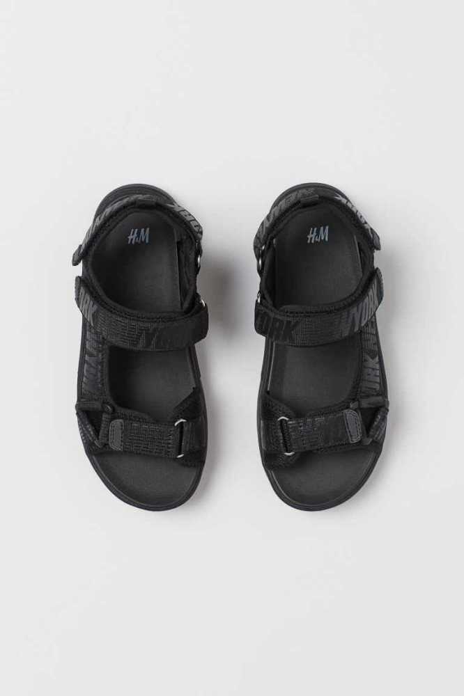 Sandalias H&M Mesh Niños Negros | 719538HBS