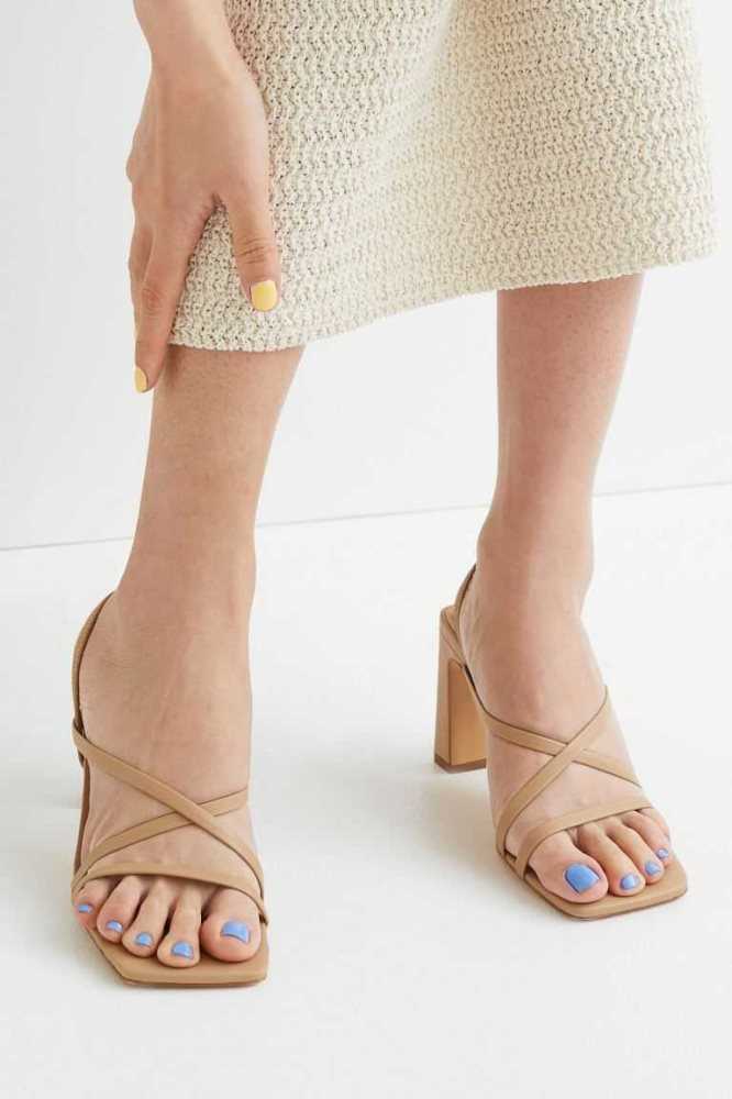 Sandalias H&M Mujer Beige | 907815FHS