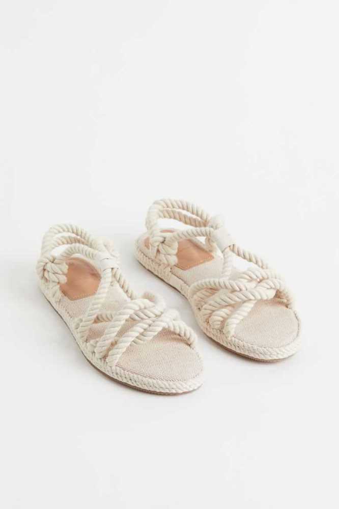 Sandalias H&M Mujer Beige | 916750JVP