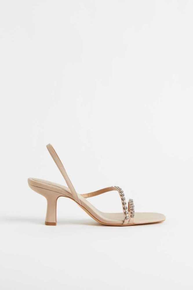 Sandalias H&M Mujer Beige Claro | 092486XRF