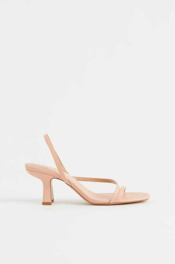 Sandalias H&M Mujer Beige Rosas | 341587DHC