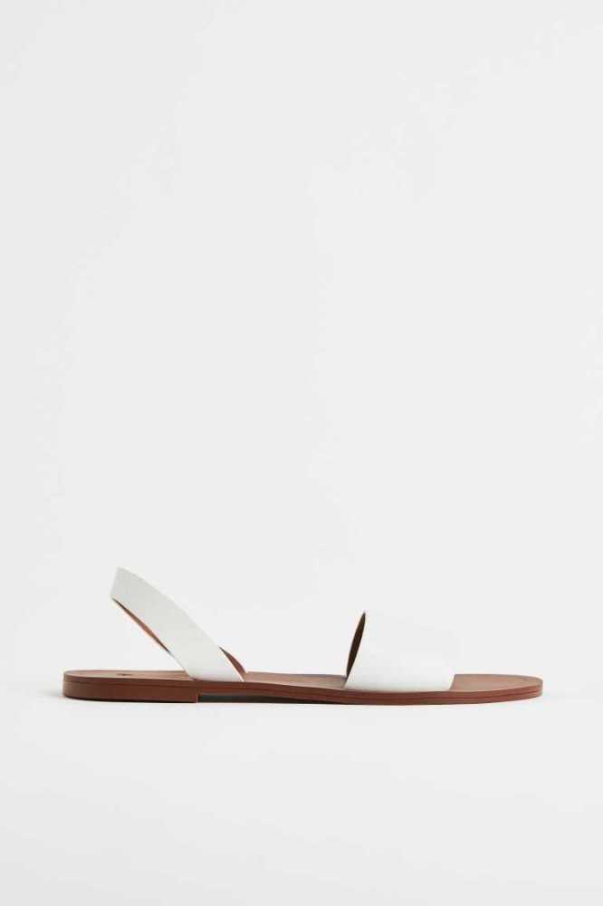 Sandalias H&M Mujer Blancos | 481275TNW