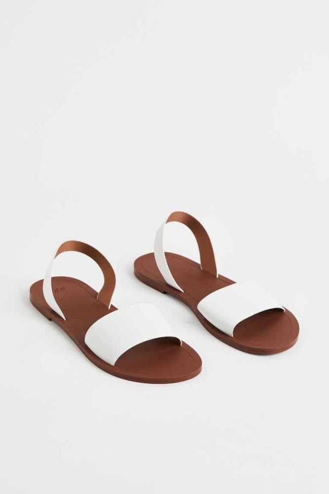 Sandalias H&M Mujer Blancos | 481275TNW