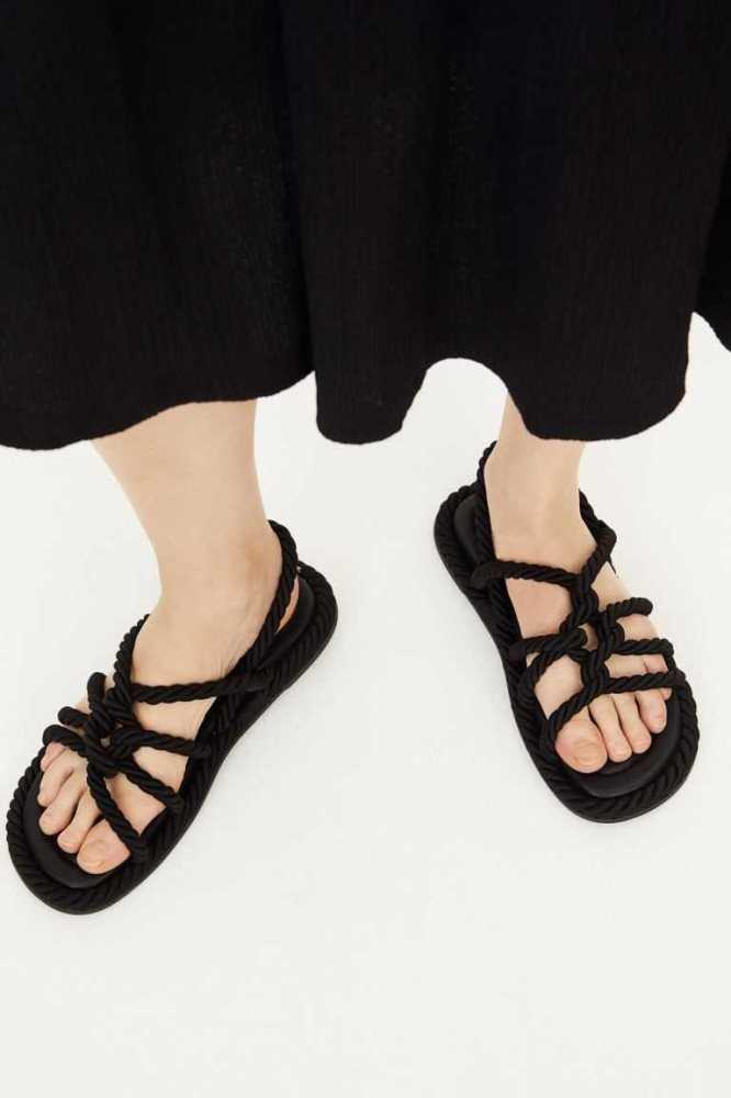 Sandalias H&M Mujer Negros | 893402GTW