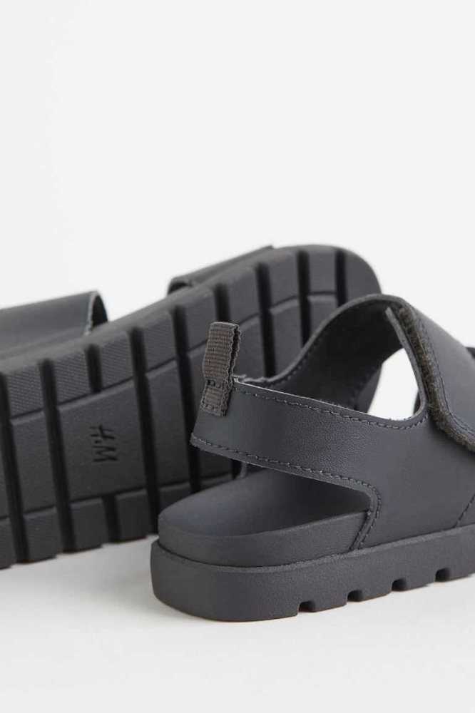 Sandalias H&M Niños Grises Oscuro | 290653GYE