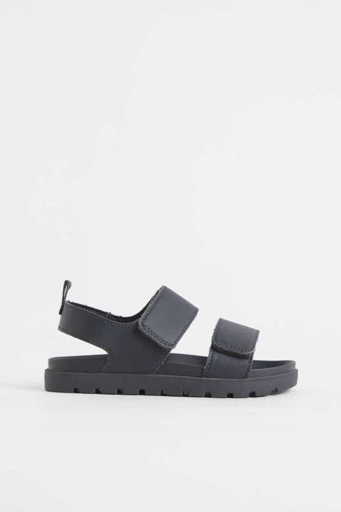 Sandalias H&M Niños Grises Oscuro | 290653GYE