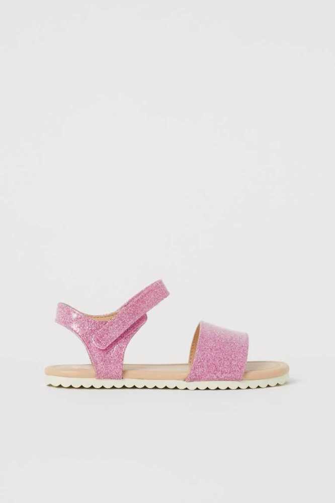 Sandalias H&M Niños Plateados | 754063SBV