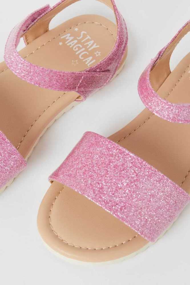 Sandalias H&M Niños Plateados | 754063SBV