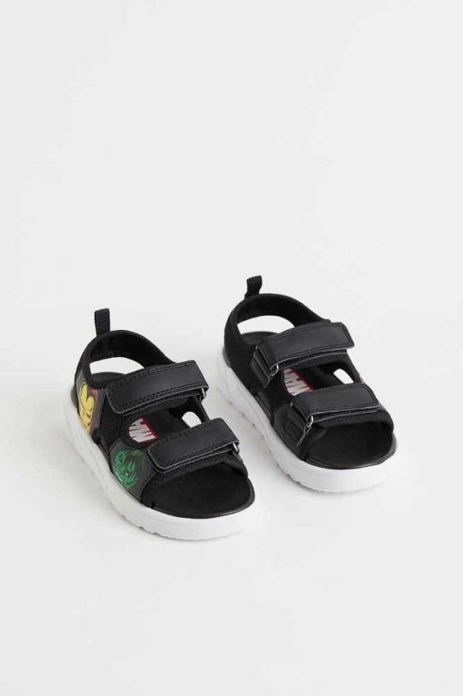 Sandalias H&M Printed Niños Negros | 235970DRP