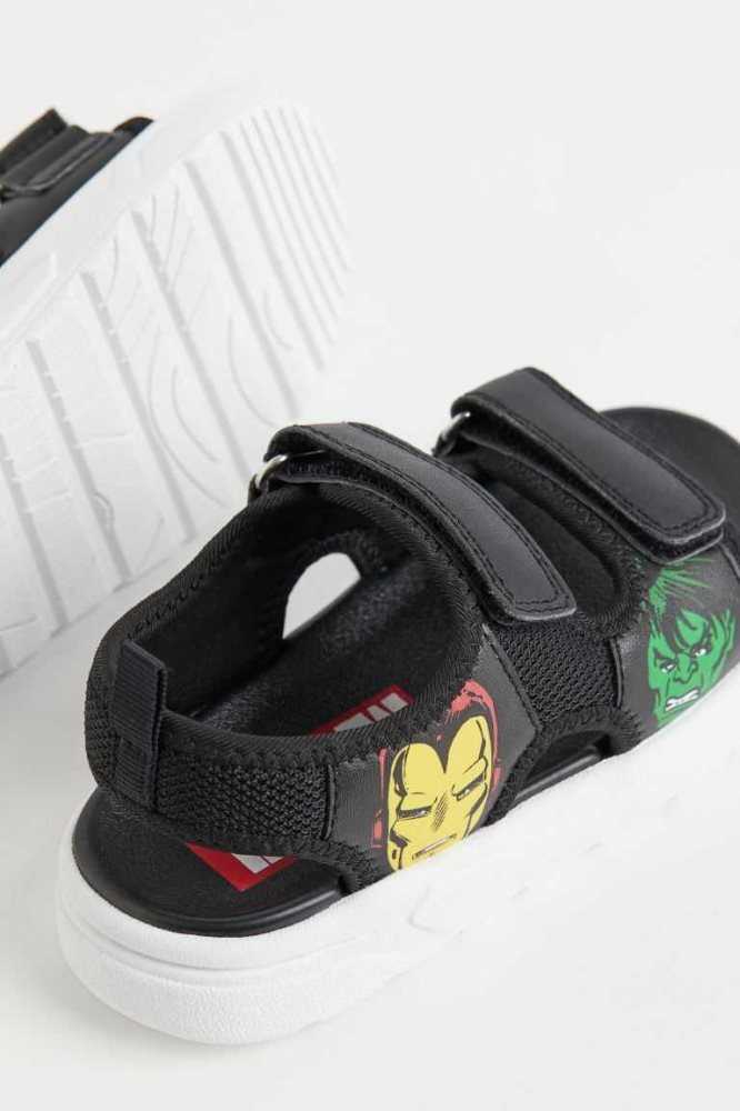 Sandalias H&M Printed Niños Negros | 235970DRP