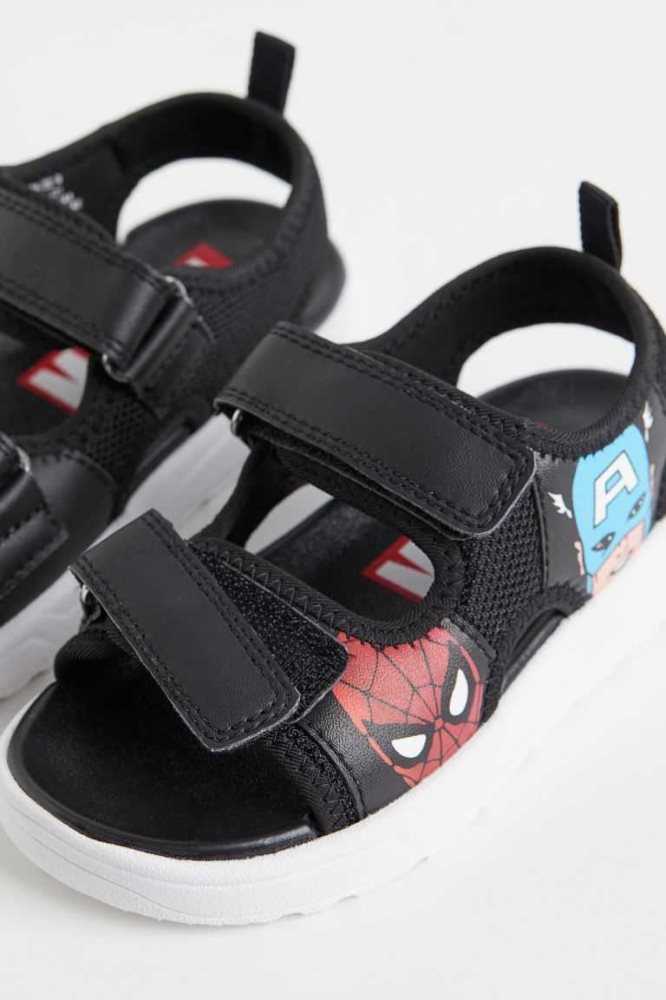 Sandalias H&M Printed Niños Negros | 235970DRP