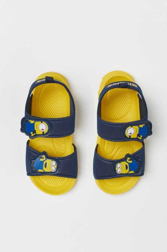 Sandalias H&M Printed Niños Negros | 413689NFI