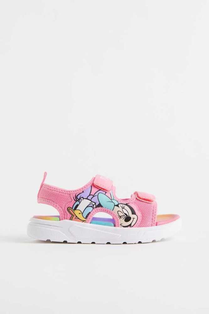 Sandalias H&M Printed Niños Rosas Claro | 840279GDE