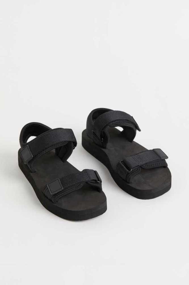 Sandalias H&M Scuba-look Niños Negros | 360824UAI