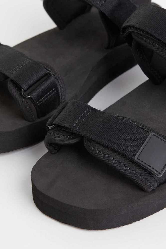 Sandalias H&M Scuba-look Niños Negros | 360824UAI