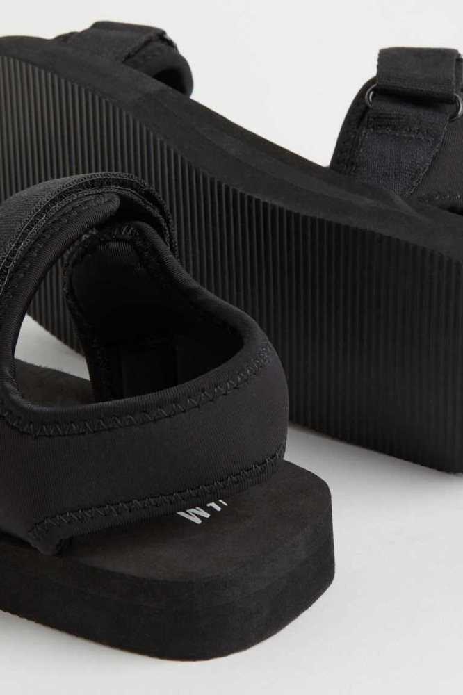 Sandalias H&M Scuba-look Niños Negros | 360824UAI