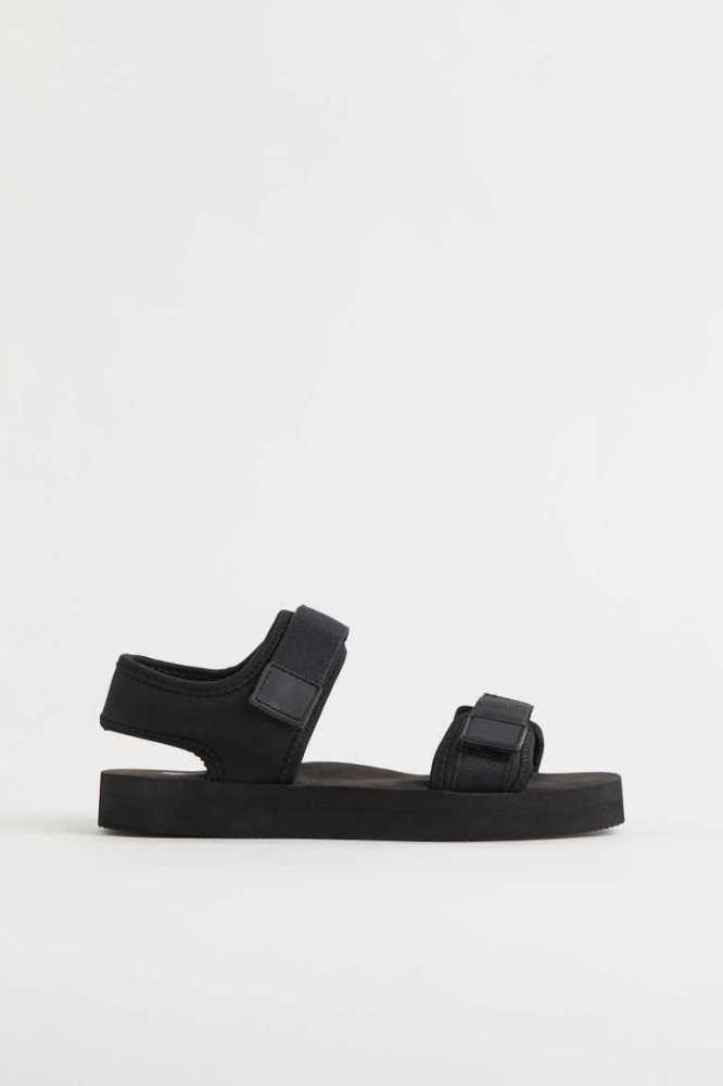 Sandalias H&M Scuba-look Niños Negros | 360824UAI