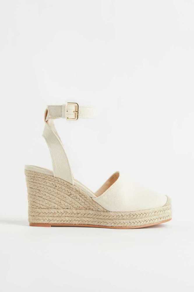 Sandalias H&M Wedge-heel Alpargata Mujer Negros | 075413ZTU