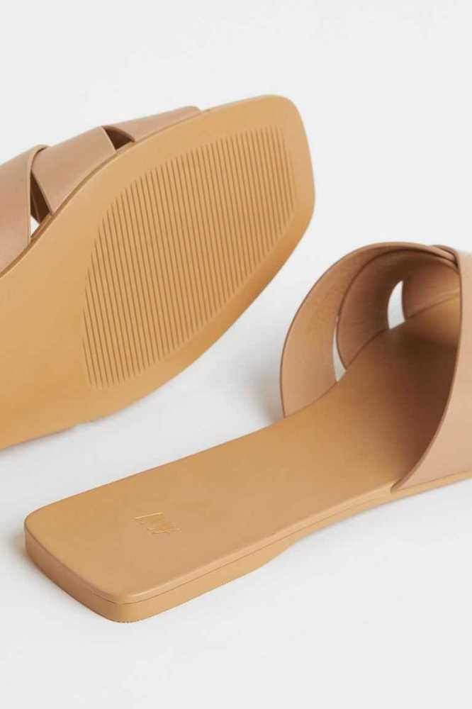 Sandalias de Diapositivas H&M Mujer Beige | 659047NTG