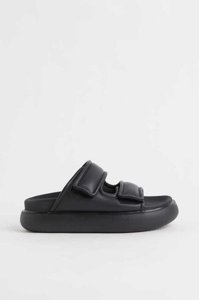 Sandalias de Diapositivas H&M Mujer Negros | 467023MYZ