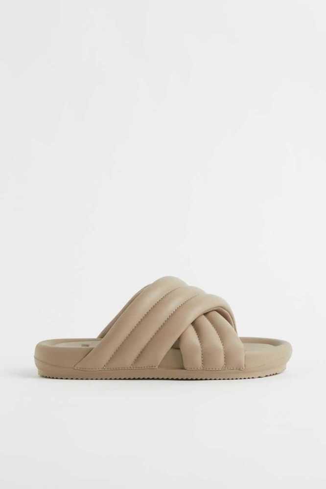 Sandalias de Diapositivas H&M Mujer Negros | 476305BUD