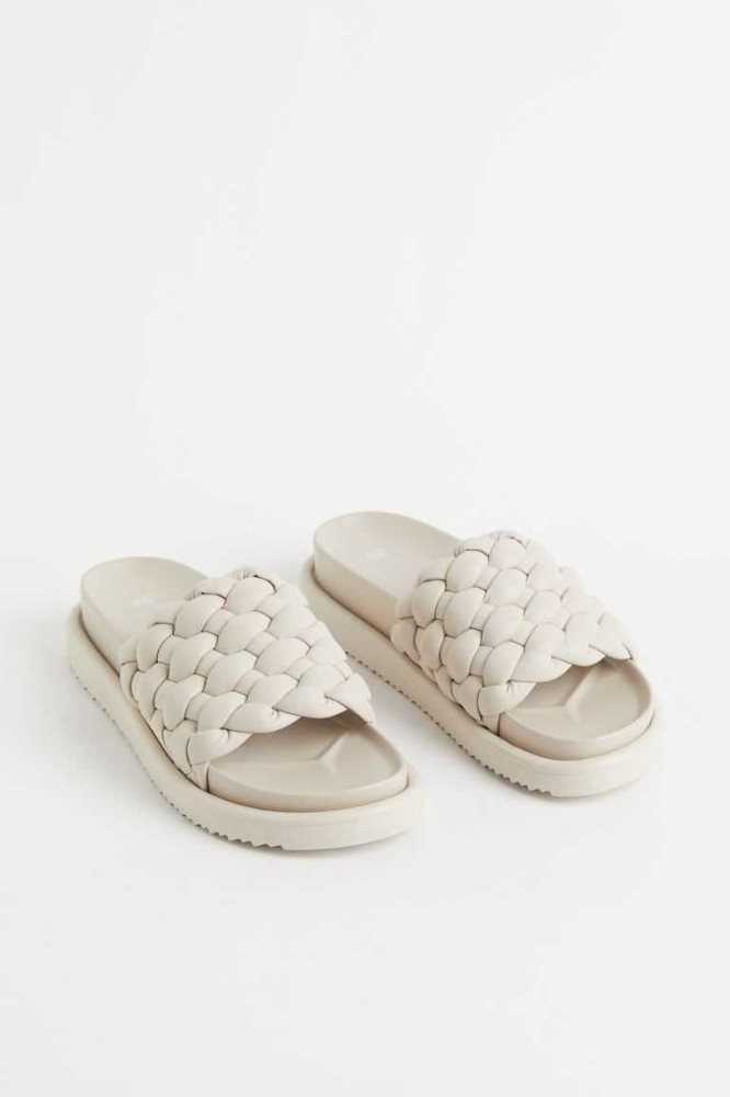 Sandalias de Diapositivas H&M Mujer Negros | 846170WYB