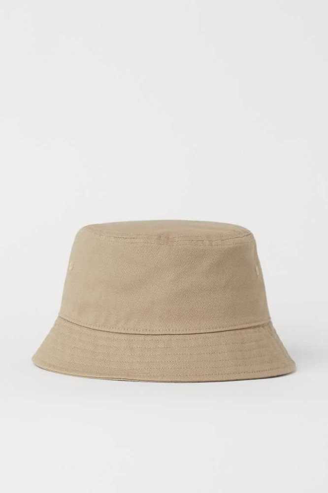 Sombreros H&M Algodon Twill Bucket Hombre Negros | 102754CBF