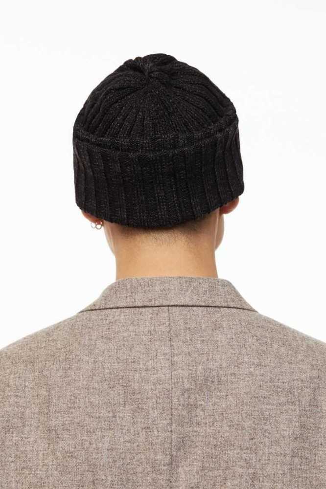 Sombreros H&M Rib-knit Hombre Grises | 650478TCE