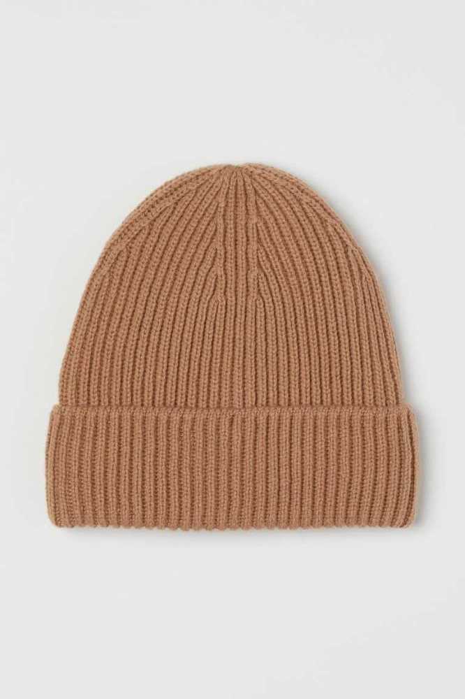 Sombreros H&M Rib-knit Mujer Grises Claro | 167529VIE