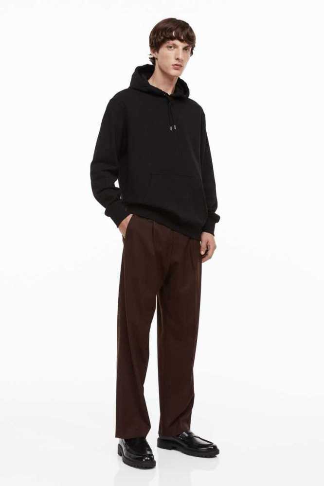 Sudadera Con Capucha H&M Essentials No 3: THE Hombre Negros | 453721SFD