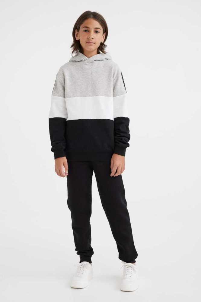 Sudadera Con Capucha H&M Niños Negros | 907438EQP