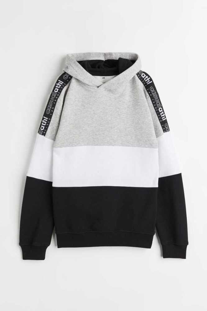 Sudadera Con Capucha H&M Niños Negros | 907438EQP