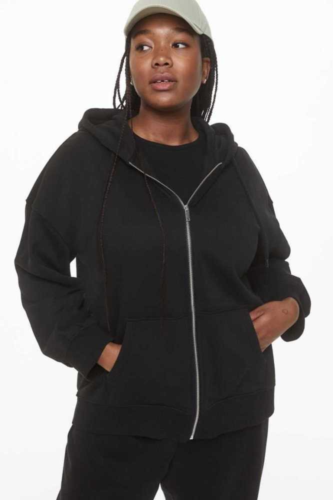 Sudadera Con Capucha H&M Oversized Encapuchado Jacket Mujer Marrom Oscuro | 642517JEF