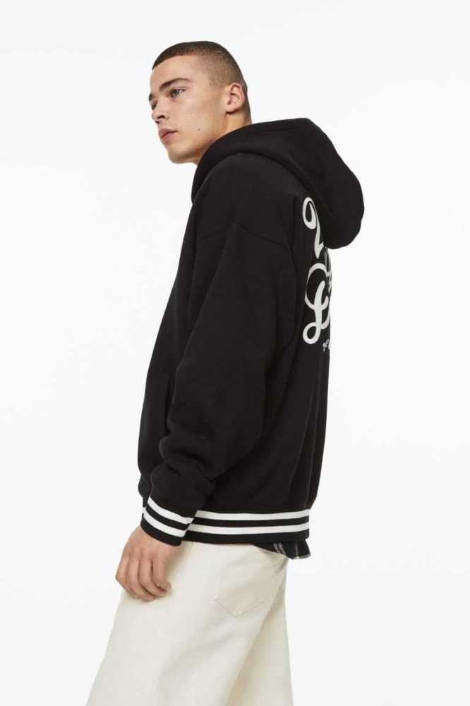 Sudadera Con Capucha H&M Oversized Fit Zip-through Hombre Creme | 426831YCQ