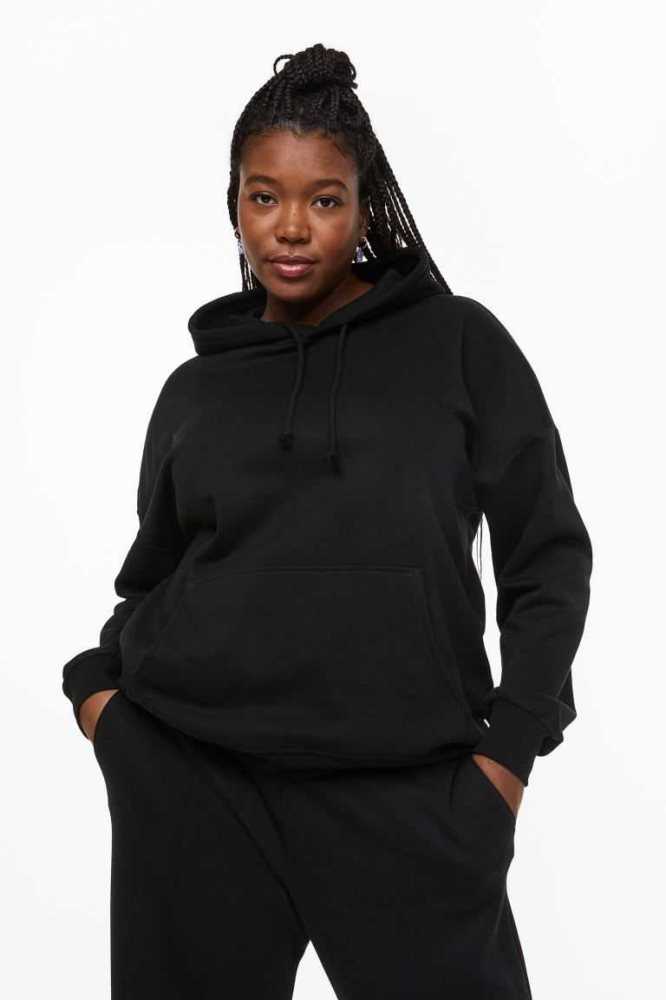 Sudadera Con Capucha H&M Oversized Mujer Grises Oscuro | 172634TCH