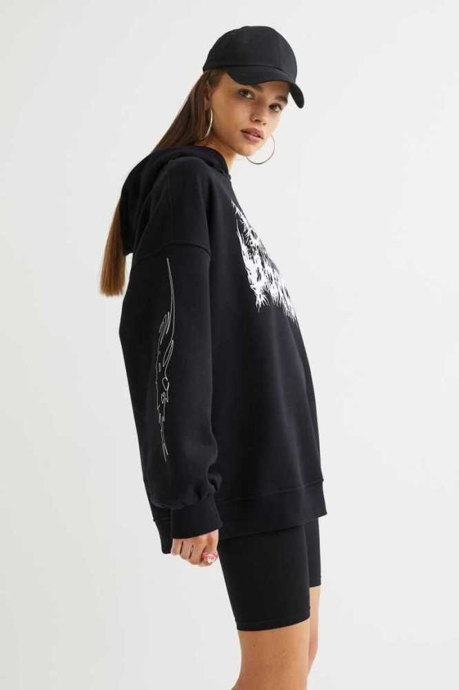 Sudadera Con Capucha H&M Oversized Mujer Morados | 256487ZBF