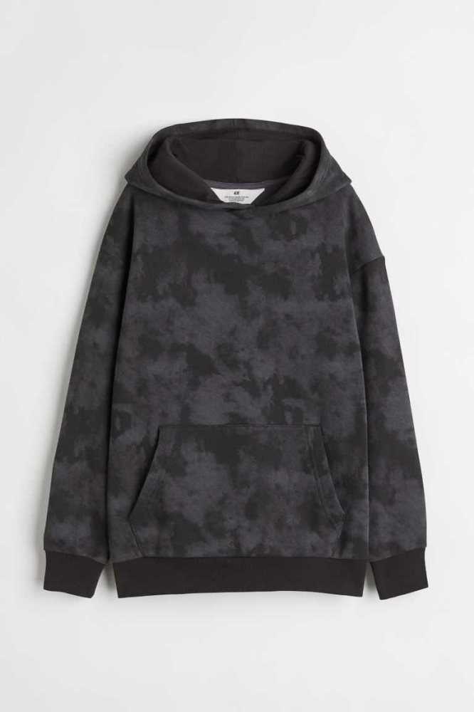 Sudadera Con Capucha H&M Oversized Niños Negros | 038274CRT