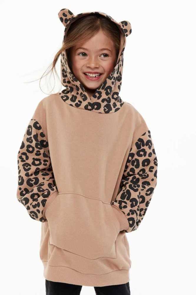 Sudadera Con Capucha H&M Oversized Niños Rosas | 276048ZNR