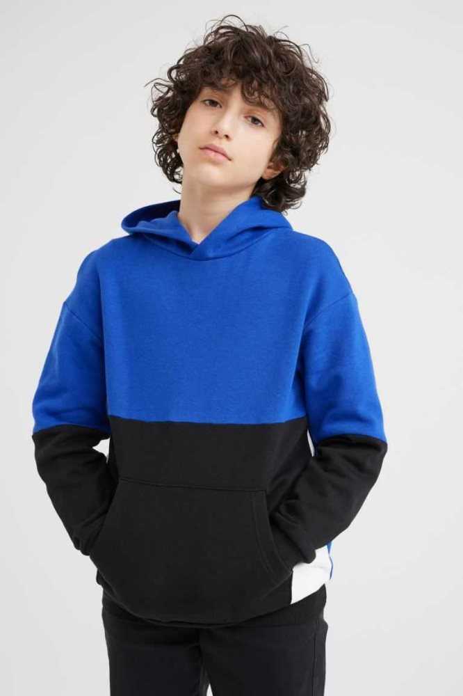 Sudadera Con Capucha H&M Oversized Niños Azules Negros | 287934EXZ