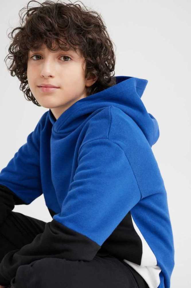 Sudadera Con Capucha H&M Oversized Niños Azules Negros | 287934EXZ