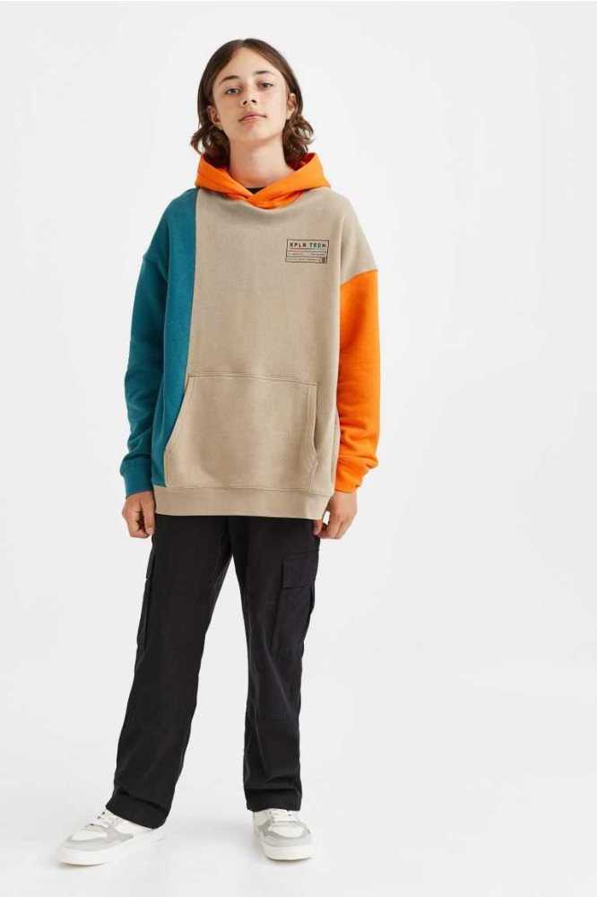 Sudadera Con Capucha H&M Oversized Niños Verdes Oscuro | 510946KEW