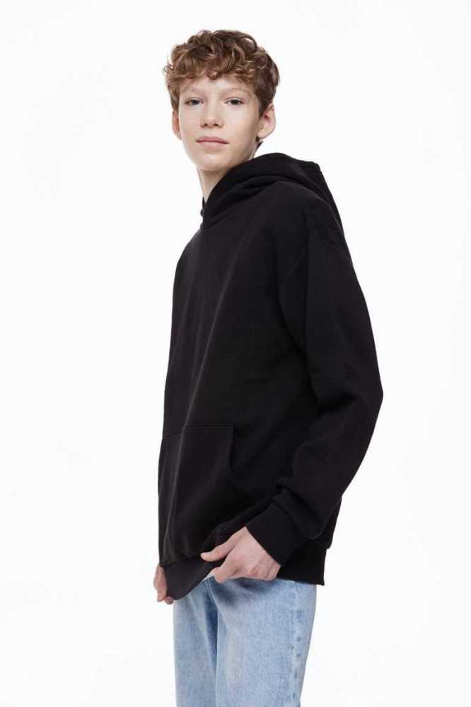 Sudadera Con Capucha H&M Oversized Niños Negros | 672584PLU