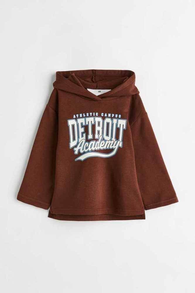 Sudadera Con Capucha H&M Printed Niños Rojos | 042316SQI