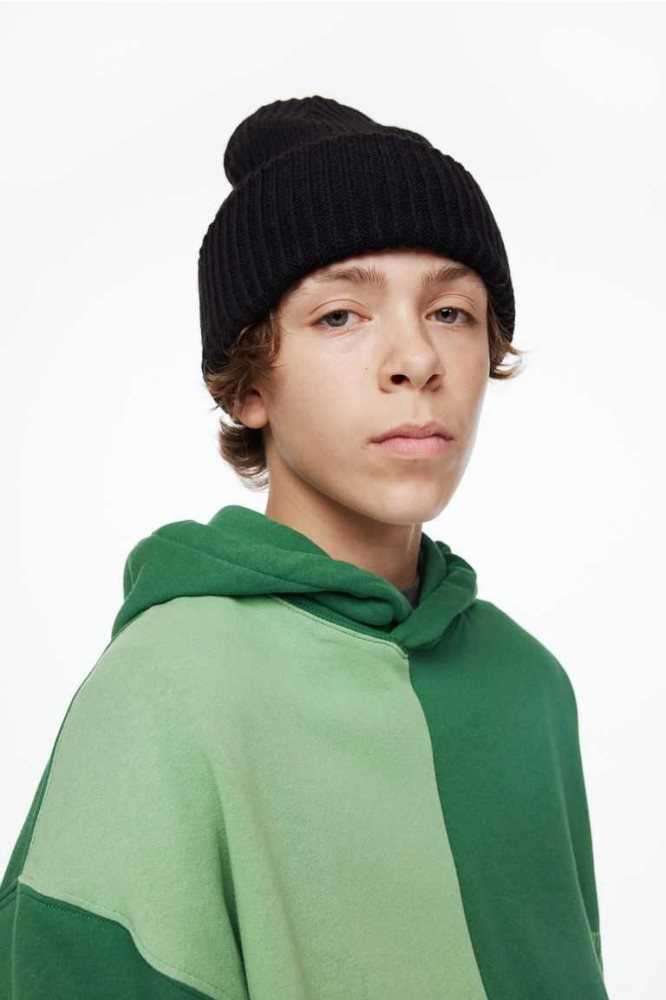 Sudadera Con Capucha H&M Printed Niños Verdes Oscuro | 471025ENJ