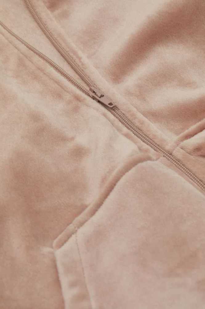 Sudadera Con Capucha H&M Velour Encapuchado Jacket Mujer Morados Claro | 680719BCX