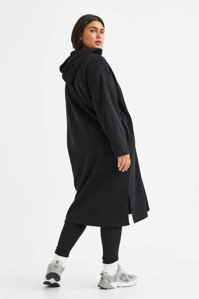 Sudaderas H&M Long Jacket Mujer Negros | 109387IHZ