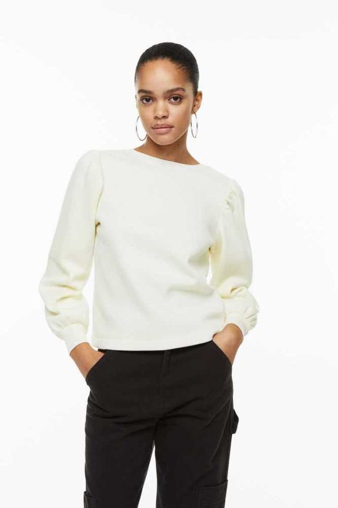 Sudaderas H&M Open-backed Mujer Creme | 680435WSE